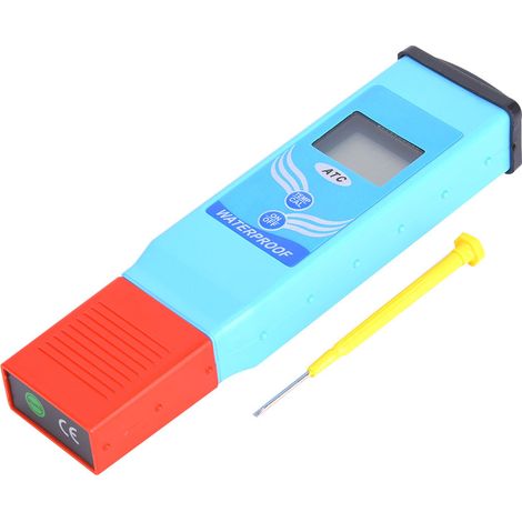 Digitales pH-Meter, wasserdicht, pH-/Temperaturtester, Wasserqualitätsprüfung mit zweistufigem LCD-Display (1/5)