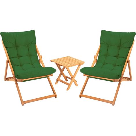 Leni Tisch- und Stuhlset, 2 Plätze, Grün