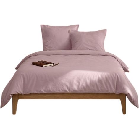 Parure de lit 240 x 220 cm Cocon rose (1/3)