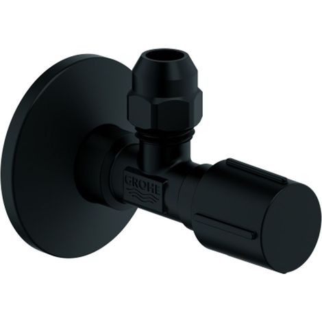 GROHE Válvula de escuadra 22074 1/2" x 3/8" racor de compresión 10mm phantom black, 22074KF0