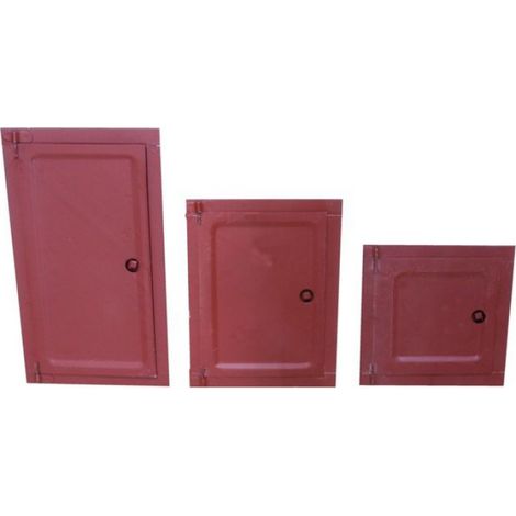 Portes De Cheminée - Acier - 150x210 mm - Peintes - Moyenne - 1 Pièce