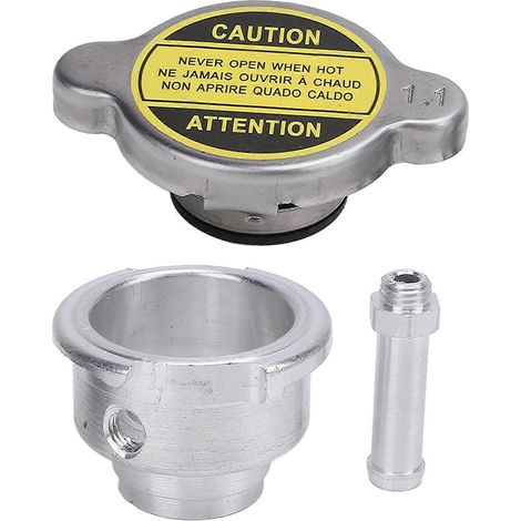 Bouchon de radiateur universel 1,1 bar, col de remplissage, hauteur 30 mm, type à souder, amélioration du refroidissement pour voitures (1/4)