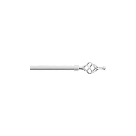 BASTONE METALLO D 20/17 120/210CM VORTICE BIANCO- 6,0 pz