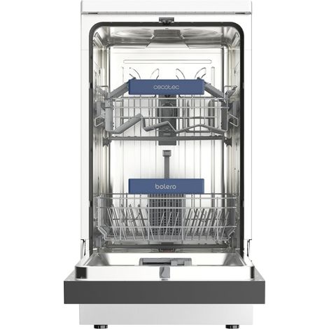 Cecotec Lavavajillas Independiente de 45 cm Bolero Aguazero 4350. 9 Cubiertos, 4 Programas, Clase D, Motor Inverter Plus Duo