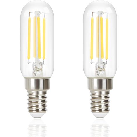 GBLY 2er pack E14 LED Kaltweiß Glühbirnen Vintage - T25 LED Leuchtmittel Lampe 6000K Birnen 4W Energiesparlampe Light Bulbs Edison Glühlampen Filament Dunstabzugshaube Glas 360° Abstrahlwinkel