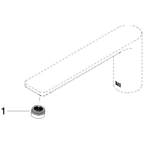 Dornbracht 90118401100-00 Bec de robinet Pièces de rechange