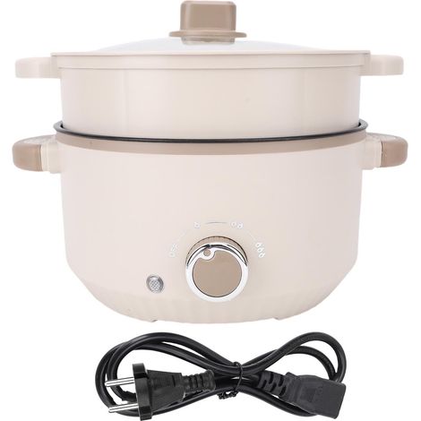 Cuiseur électrique multifonction 3L antiadhésif avec panier vapeur, cuisson rapide pâles et soupes, design anti-brûlure sécurisé (1/5)