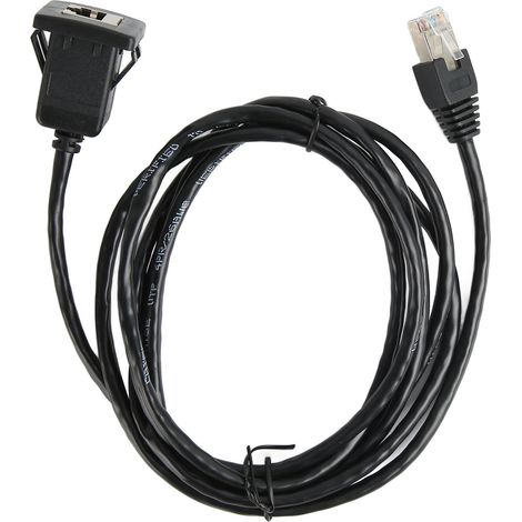 Câble Ethernet Cat5e 100M Mâle à Femelle, Panneau de Montage Universel pour Extension Réseau (1/5)