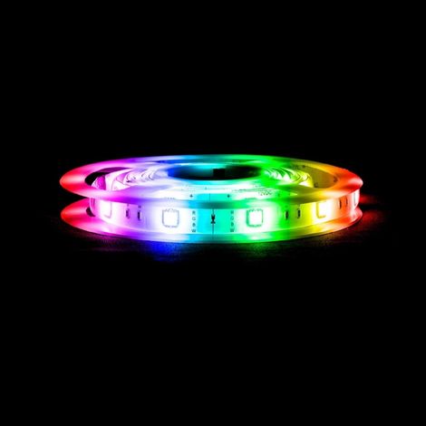 Bobina 2m Striscia LED RGB Controllo tramite Smartphone Bluetooth 30 LED/m Kit con Trasformatore RGBW (1/2)