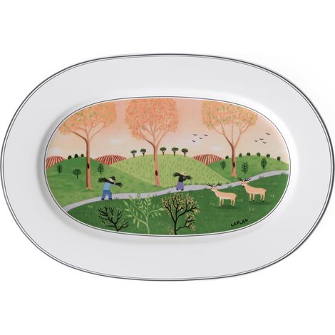 Villeroy & Boch Design Naif Piatto, 34 cm, Porcellana con Decorazioni dall'Aspetto Fantasioso, Porcellana Premium (1/3)