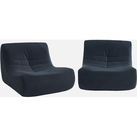 Sofá modular de terciopelo, 2 plazas (1/5)