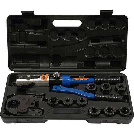 Pince à sertir hydraulique, conception durable, fonctionnement polyvalent, Bleu (1/2)