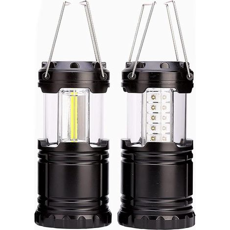 2 Pièces éclairage De Secours Pliable Lanternes Extérieures Portatives Etanche Lampe De Pêche Pliables Eclairage De Secours Lampe Camping Alimenté Par Pile Pour Camping Faire De La Pêche Aventure (1/5)