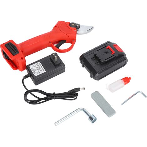 (Authorized) HiLDA Electric Pruning Shears 100-240V Lithium Battery Electric Pruning Shears (US Standard) (One Battery and One Charger Included) [Ships with Matching Battery] (Plastic Box with Cardboa (1/5)