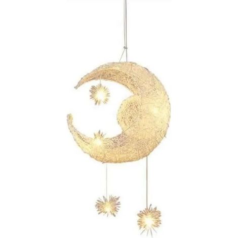 BK Moon Star Kid enfant Chambre Suspension Lustre lumière plafonnier moderne Balcon Lampe Creative aluminium Light w660 (1/4)