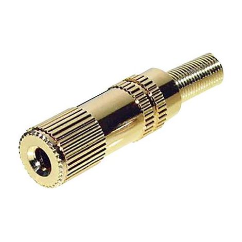 Jack 3.5 mm femelle, droit TRU COMPONENTS 1559798 Nombre de pôles: 3 stéréo or 1 pc(s) S304061 (1/2)