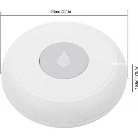 Détecteur de Fuite d'eau,Détecteur d'eau,sans Fil, Alarme Eau,Alarme de Fuite de trop-Plein,Surveillance à Distance (1/5)