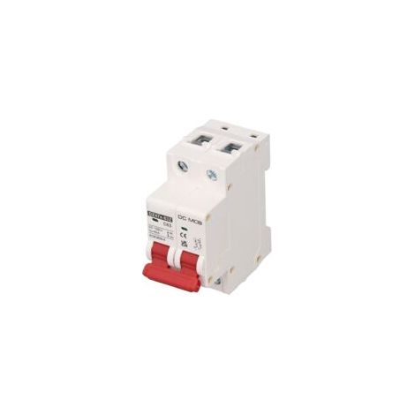 Disjoncteur bipolaire DC 2P 1000V 63A Étanche IP65 Installation sur rail DIN Déconnexion rapide en cas de court-circuit
