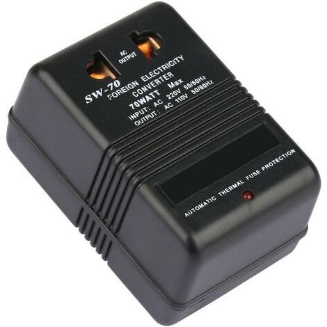 Fiche de voyage Adaptateur secteur 70 watts Transformateur 220V à 110V Convertisseur de tension abaisseur Transformateur de puissance Prise CN