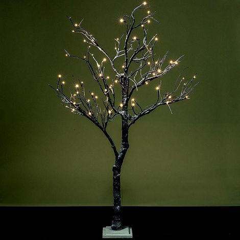 Dekoaufsteller Lumo, Baum, LED, H 160 cm, Materialmix