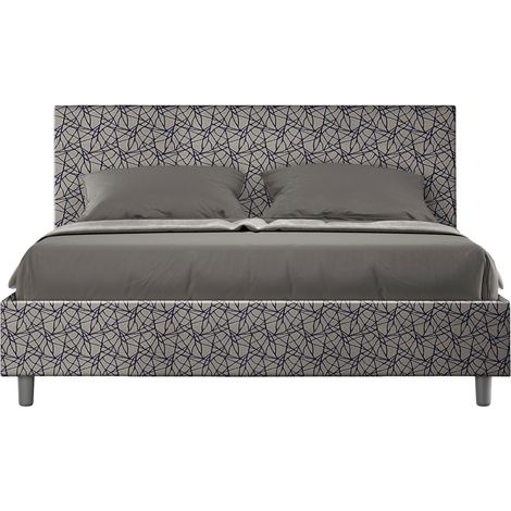 Letto Matrimoniale 160x190 cm Senza Rete Adele Era 09 Blu (1/5)