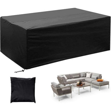 Housse Table de Jardin, 150 X 90 X 80cm Housse Protection Table Jardin Exterieur 420D Oxford Housses Protection Salon de Jardin Meubles Bâche Imperméable Anti-UV Bache Table Exterieur (1/5)