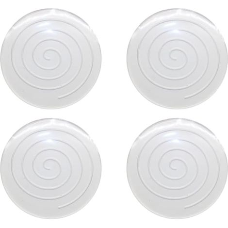 4 Pièces Tapis De Jambe De Chaise Silicone Transparent 6Cm Patins Antidérapants Meubles Protection Pieds Rond pour Sols Durs Parquet Carrelage (1/5)