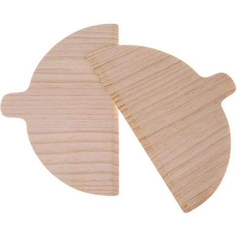 Planche à pizza, ensemble d'ustensiles de cuisine pour pain et pâtisseries, design multifonctionnel, 2 pièces, couleur bois (1/5)