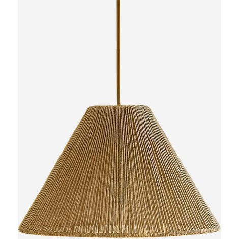 Suspension luminaire avec abat-jour en macramé Meiling (1/2)