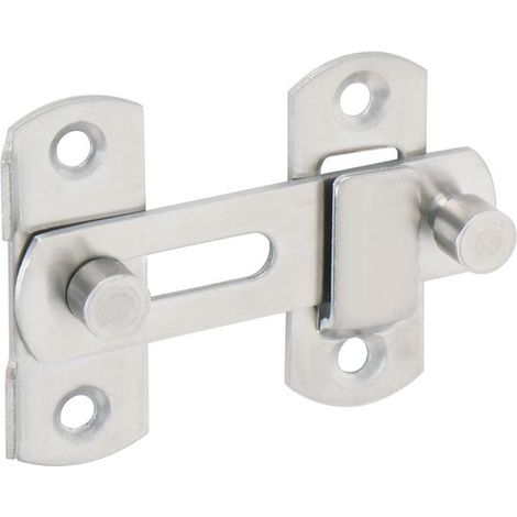 Zwei Türschlösser aus Edelstahl kleine Schiebetürschlösser Riegel mit Befestigungsschrauben 2 mm dick geeignet für Schiebetüren von Gartenhäusern (1/5)