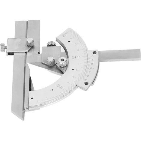 Rapporteur d'angle universel 0-320° avec vernier pour menuiserie, réglage fin en acier inoxydable 4Cr13 traité thermiquement (1/5)
