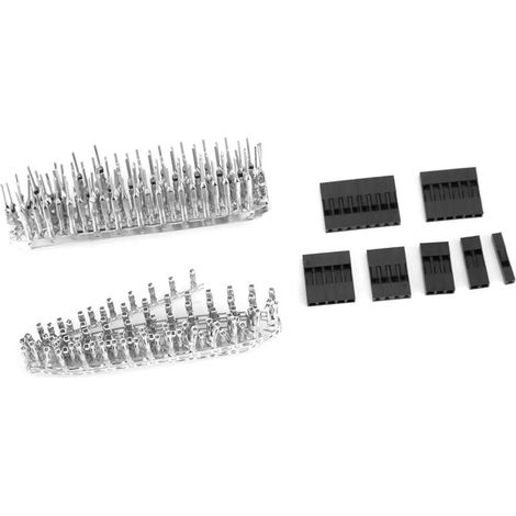 310 Stück 2,54 mm 9-poliges Stecker-/Buchsengehäuse-Sortiment AWG28 (1/5)