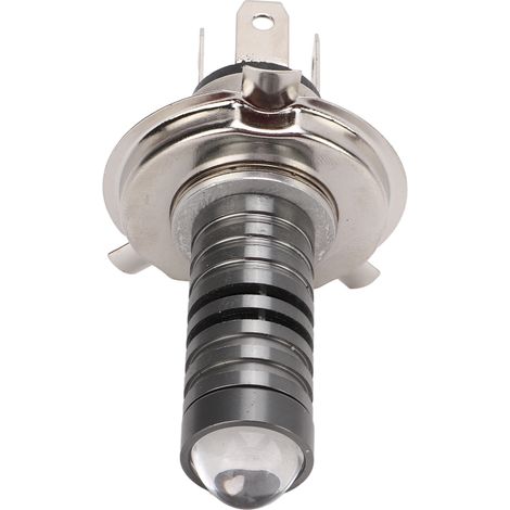 Lampadina per faro moto, lampadina H4 per faro, resistente alla corrosione, agli urti, con dissipatore di calore, per fari anabbaglianti per modifiche (bianco giallastro).