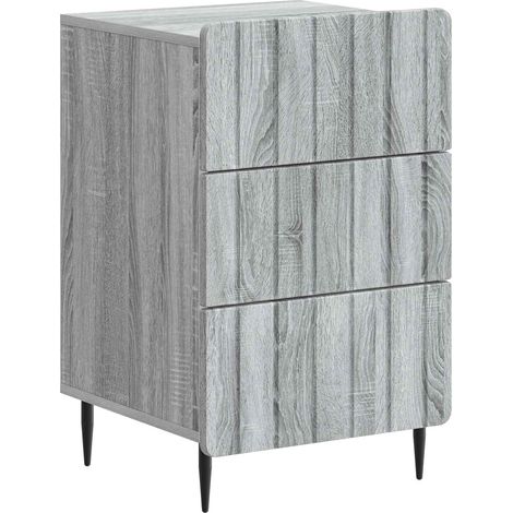 Nachttisch Graues Sonoma 43 x 41 x 68 cm Holzwerkstoff vidaXL