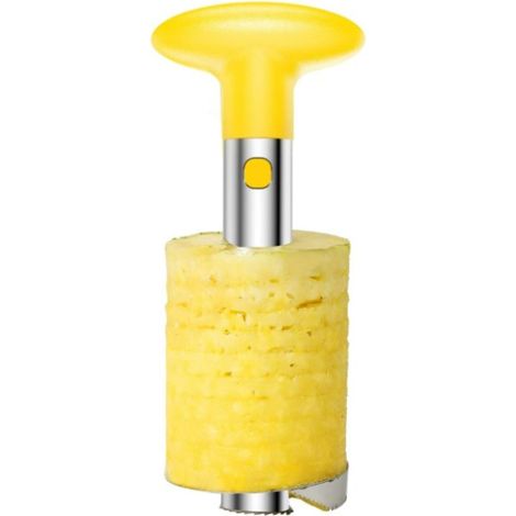 Couteau jaune à ananas en acier inoxydable, éplucheur d'ananas, e (1/4)