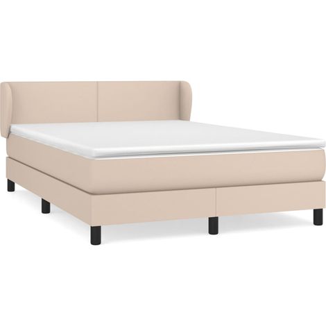 Maison Exclusive - Sommier à lattes de lit avec matelas Cappuccino 140x190 cm (1/5)