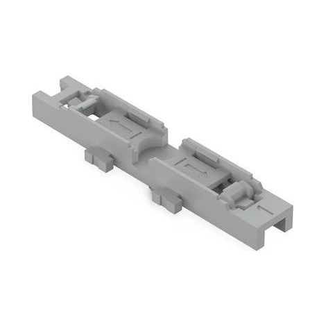 Adaptateur de fixation encliquetable pour rails de montage sans décharge de traction pour 1 connecteur