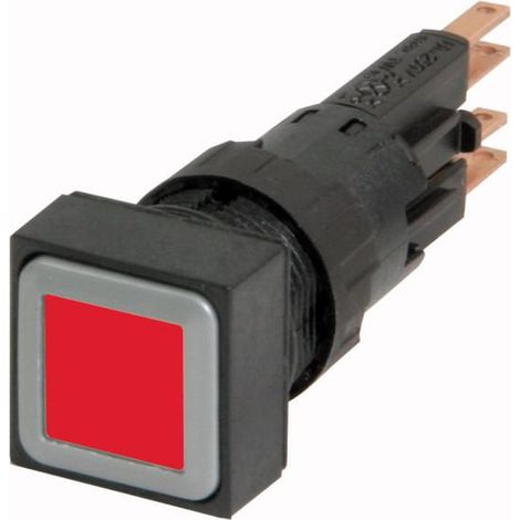 Bouton-poussoir lumineux rouge à accrochage EATON Q18LTR-RT