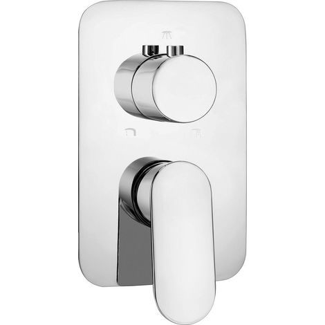 Elemento esterno per box miscelatore una maniglia finitura cromo - Montain