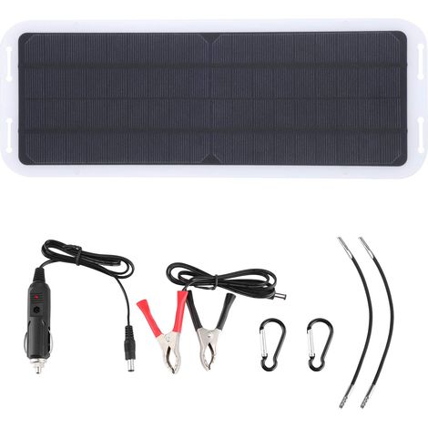 Solarmodul, Solarpanel, monokristallines Silizium, kleines und leichtes Ladekit für Solarmodule, tragbares Solarmodul für Auto und Motorrad (1/5)