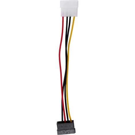 SATA female to Molex male adapter cable, 15.2 cm (1/5)