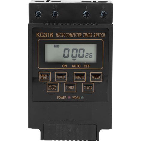 110V KG316T Zeitschaltuhr, 10A Automatischer Synchronisationsregler zur Stromversorgung von Außenstraßenlaternen (1/5)