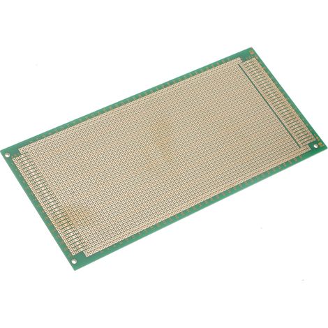 Carte à matrice, Double Sided au pas de 2.54mm, 220 x 100mm, 35µm, DIN 41612, FR4 ( Prix pour 1 ) (1/2)