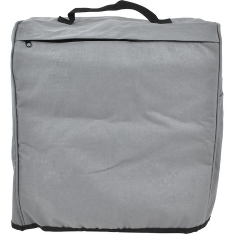 Housse de protection pour barbecue 600D Oxford avec poches zippées, imperméable et anti-poussière, grise