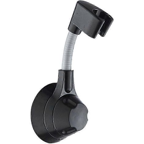 Support de pommeau de douche rotatif, crochet mural universel multifonctionnel, accessoires de salle de bain, noir mat. (1/5)