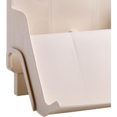Étagère à chaussures empilable et combinée, gain de place, en plastique, à plusieurs niveaux, couleur abricot (1/5)