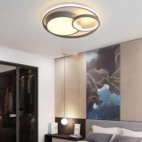 LOLLANDA Plafonnier LED contemporain, lampe décorative en forme de gourde, plafonnier pour chambre à coucher, adapté aux salons (lumière blanche) (1/5)