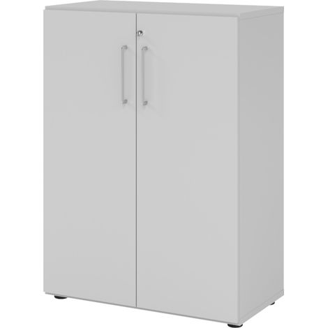 bümö smart Aktenschrank - 3 Ordnerhöhen Grau