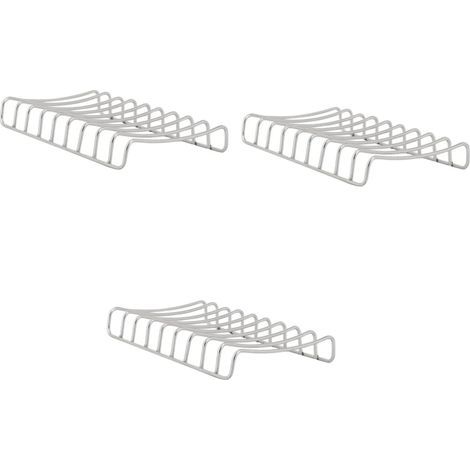 Weißer Schwamm-Abtropfkorb, Schwammhalter für Spülbecken, Edelstahl, PVC-Gehäuse, 3-teilig (1/5)