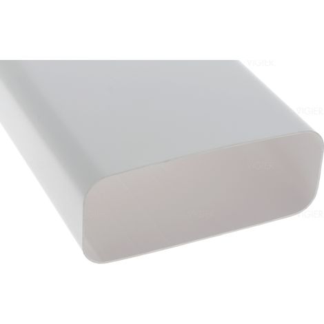 Tubage plat double male rectangulaire 89x222mm 906401 – Conduit de fumée pour installations restreintes – Compatible hottes rectangulaires Novy (1/3)